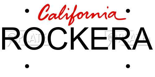 ROCKERA California License Plate