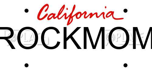 ROCKMOM California License Plate
