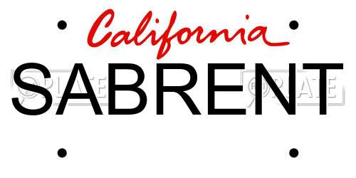 SABRENT California License Plate