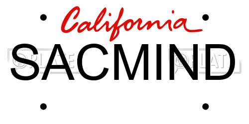 SACMIND California License Plate