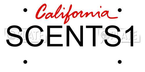 SCENTS1 California License Plate