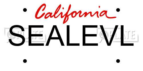 SEALEVL California License Plate