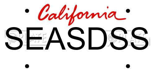 SEASDSS California License Plate