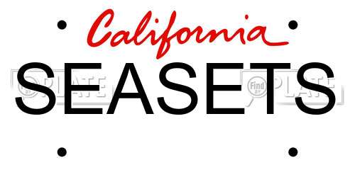 SEASETS California License Plate
