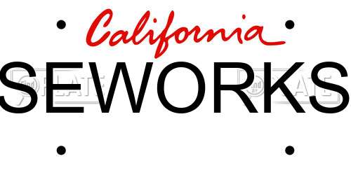 SEWORKS California License Plate