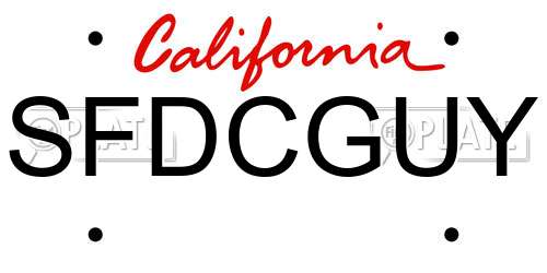 SFDCGUY California License Plate