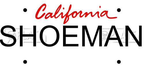 SHOEMAN California License Plate