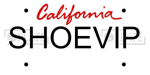 SHOEVIP California License Plate