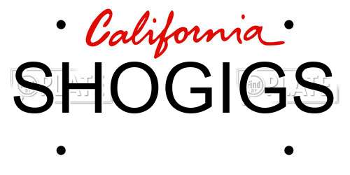 SHOGIGS California License Plate