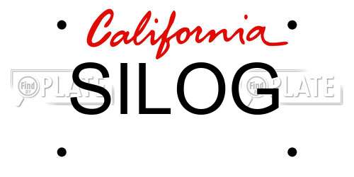 SILOG California License Plate
