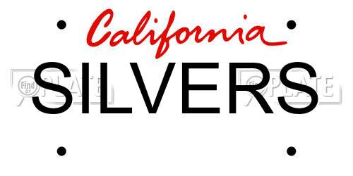 SILVERS California License Plate