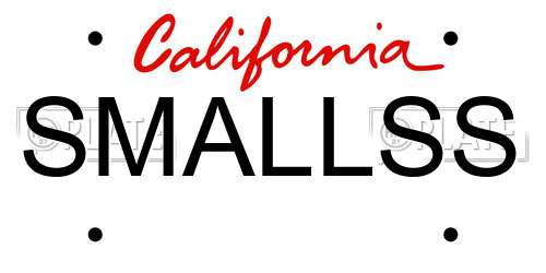 SMALLSS California License Plate