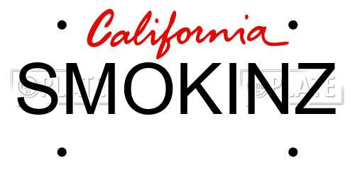 SMOKINZ California License Plate