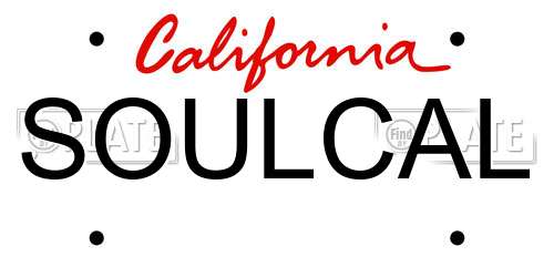 SOULCAL California License Plate