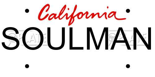 SOULMAN California License Plate