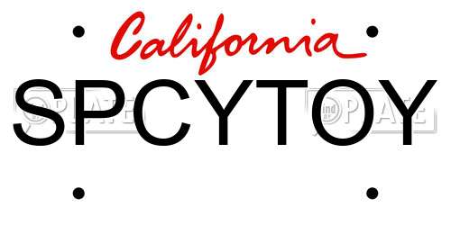 SPCYTOY California License Plate