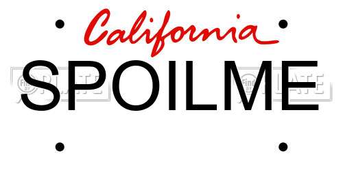 SPOILME California License Plate