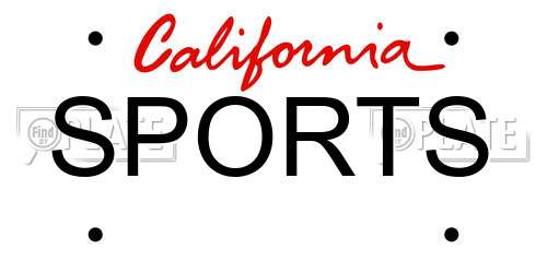 SPORTS California License Plate