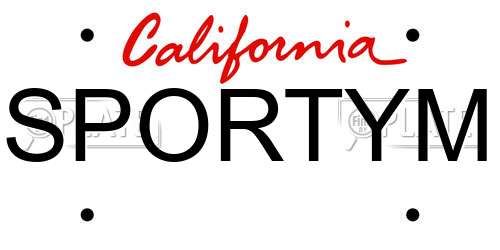 SPORTYM California License Plate