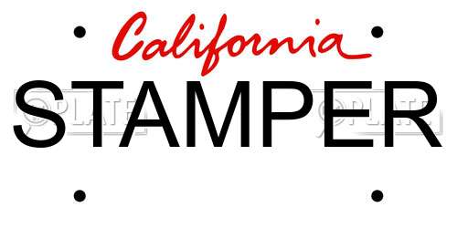 STAMPER California License Plate