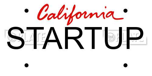 STARTUP California License Plate