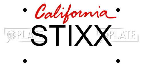 STIXX California License Plate
