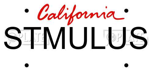 STMULUS California License Plate
