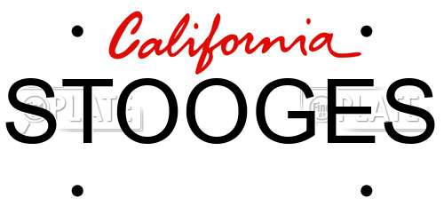 STOOGES California License Plate