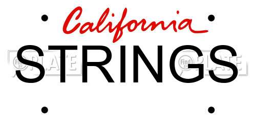 STRINGS California License Plate