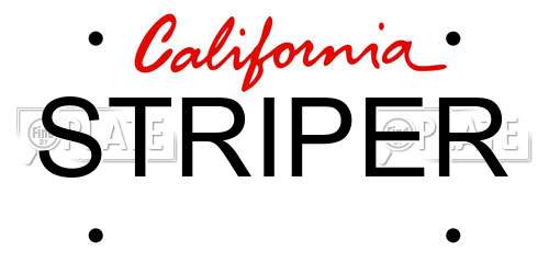 STRIPER California License Plate