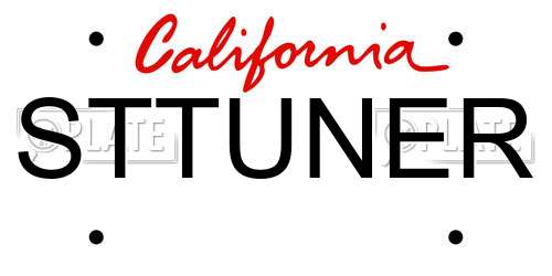 STTUNER California License Plate