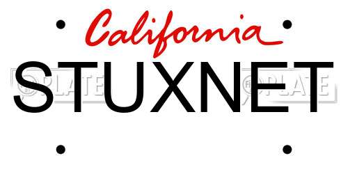 STUXNET California License Plate