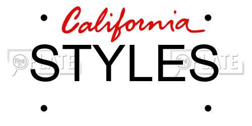 STYLES California License Plate