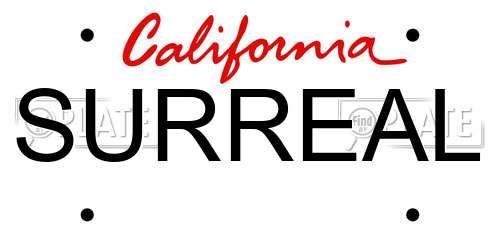 SURREAL California License Plate