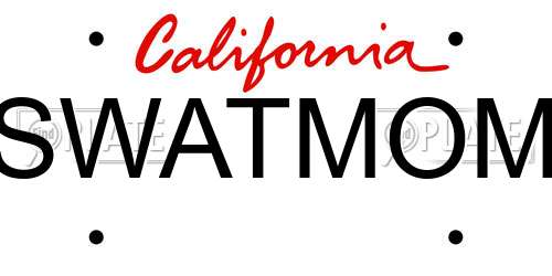 SWATMOM California License Plate