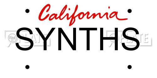 SYNTHS California License Plate