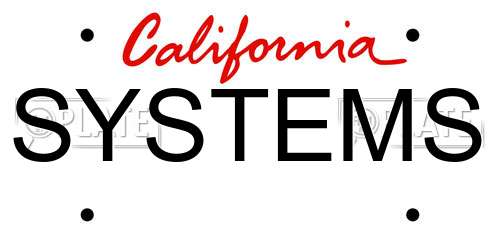 SYSTEMS California License Plate