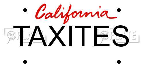 TAXITES California License Plate