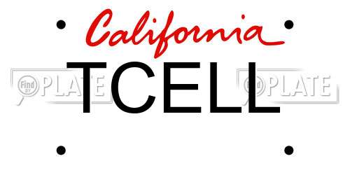 TCELL California License Plate
