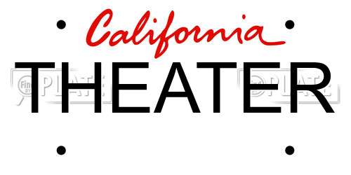 THEATER California License Plate