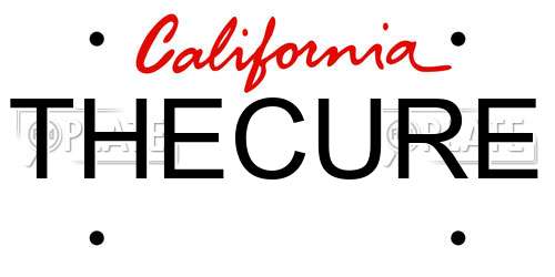 THECURE California License Plate