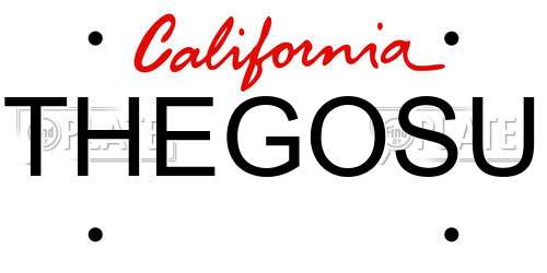 THEGOSU California License Plate