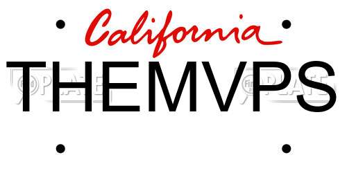 THEMVPS California License Plate