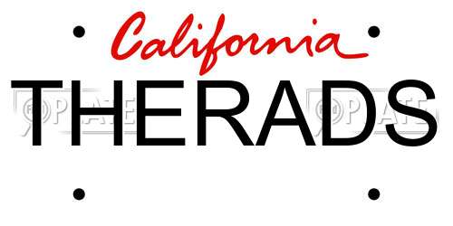 THERADS California License Plate