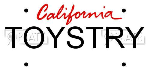 TOYSTRY California License Plate
