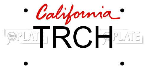 TRCH California License Plate