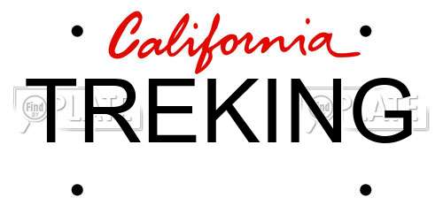 TREKING California License Plate