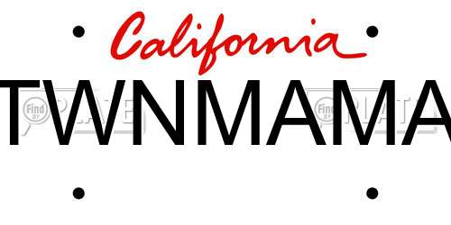 TWNMAMA California License Plate