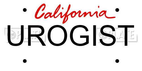 UROGIST California License Plate
