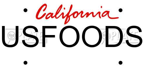 USFOODS California License Plate